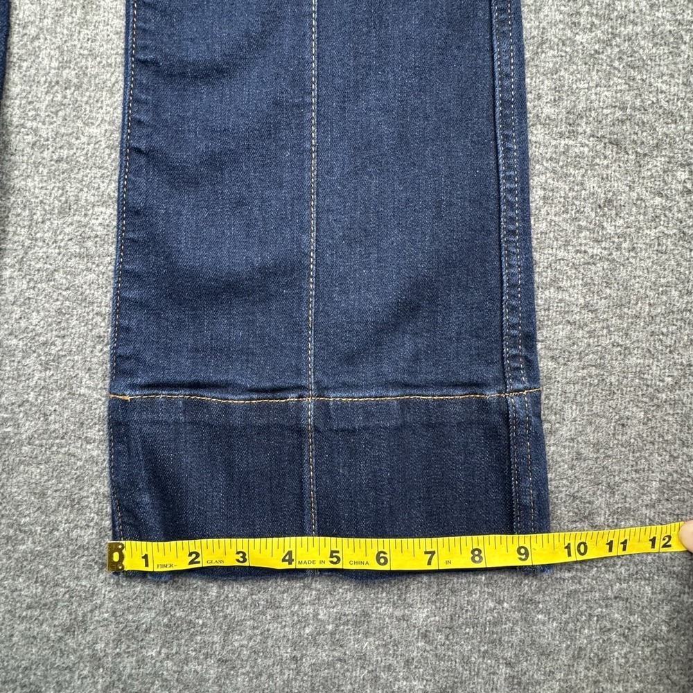 Dark Blue Flare Jeans - Women - Picture 9 of 16